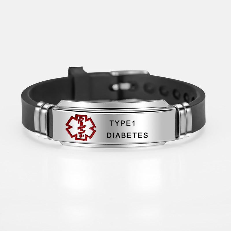 Medical Diabetic silicone bracelet